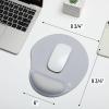 imageMr Pen Ergonomic Mouse Pad with Wrist Rest Light Gray Breathable Fabric with Memory Foam Cushion NonSlip Rubber Base Gel Mouse Pad with Wrist SupportLight Gray