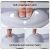 imageMr Pen Ergonomic Mouse Pad with Wrist Rest Light Gray Breathable Fabric with Memory Foam Cushion NonSlip Rubber Base Gel Mouse Pad with Wrist SupportLight Gray