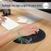 imageMr Pen Ergonomic Mouse Pad with Wrist Rest Light Gray Breathable Fabric with Memory Foam Cushion NonSlip Rubber Base Gel Mouse Pad with Wrist SupportMidnight Bloom