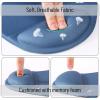 imageMr Pen Ergonomic Mouse Pad with Wrist Rest Light Gray Breathable Fabric with Memory Foam Cushion NonSlip Rubber Base Gel Mouse Pad with Wrist SupportNavy Blue