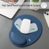 imageMr Pen Ergonomic Mouse Pad with Wrist Rest Light Gray Breathable Fabric with Memory Foam Cushion NonSlip Rubber Base Gel Mouse Pad with Wrist SupportNavy Blue