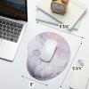 imageMr Pen Ergonomic Mouse Pad with Wrist Rest Light Gray Breathable Fabric with Memory Foam Cushion NonSlip Rubber Base Gel Mouse Pad with Wrist SupportPink Marble Luxe