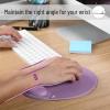 imageMr Pen Ergonomic Mouse Pad with Wrist Rest Light Gray Breathable Fabric with Memory Foam Cushion NonSlip Rubber Base Gel Mouse Pad with Wrist SupportPurple