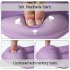 imageMr Pen Ergonomic Mouse Pad with Wrist Rest Light Gray Breathable Fabric with Memory Foam Cushion NonSlip Rubber Base Gel Mouse Pad with Wrist SupportPurple