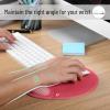 imageMr Pen Ergonomic Mouse Pad with Wrist Rest Light Gray Breathable Fabric with Memory Foam Cushion NonSlip Rubber Base Gel Mouse Pad with Wrist SupportRed