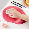 imageMr Pen Ergonomic Mouse Pad with Wrist Rest Light Gray Breathable Fabric with Memory Foam Cushion NonSlip Rubber Base Gel Mouse Pad with Wrist SupportRed