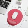 imageMr Pen Ergonomic Mouse Pad with Wrist Rest Light Gray Breathable Fabric with Memory Foam Cushion NonSlip Rubber Base Gel Mouse Pad with Wrist SupportRed