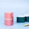 imageMr Pen Handheld Pencil Sharpener for Colored Pencils 6 Pack 3 Holes with Different Sizes Large Waste Box Soft Pastel Barrels Colored Pencil Sharpeners ManualWhite  Green  Pink