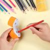 imageMr Pen Handheld Pencil Sharpener for Colored Pencils 6 Pack 3 Holes with Different Sizes Large Waste Box Soft Pastel Barrels Colored Pencil Sharpeners ManualSpring Colors