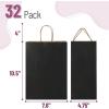 imageMr Pen Paper Gift Bags with Handles 32 Pack 76quot x 47quot x 106quot Black Medium Size Craft Paper Bags with Handles Bulk Party Favor Bag
