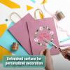 imageMr Pen Paper Gift Bags with Handles 32 Pack 76quot x 47quot x 106quot Light Pink Medium Size Craft Paper Bags with Handles Bulk Party Favor Bag