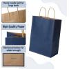 imageMr Pen Paper Gift Bags with Handles 32 Pack 76quot x 47quot x 106quot Navy Blue Medium Size Craft Paper Bags with Handles Bulk Blue Party Favor Bag