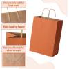 imageMr Pen Paper Gift Bags with Handles 32 Pack 76quot x 47quot x 106quot Orange Medium Size Craft Paper Bags with Handles Bulk Party Favor Bag