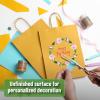 imageMr Pen Paper Gift Bags with Handles 32 Pack 76quot x 47quot x 106quot Yellow Medium Size Craft Paper Bags with Handles Bulk Party Favor Bag