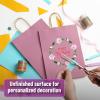imageMr Pen Paper Gift Bags with Handles 60 Pack 76quot x 47quot x 106quot Light Pink Medium Size Craft Paper Bags with Handles Bulk Party Favor Bags