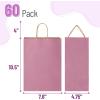 imageMr Pen Paper Gift Bags with Handles 60 Pack 76quot x 47quot x 106quot Light Pink Medium Size Craft Paper Bags with Handles Bulk Party Favor Bags