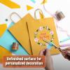 imageMr Pen Paper Gift Bags with Handles 60 Pack 76quot x 47quot x 106quot Yellow Medium Size Craft Paper Bags with Handles Bulk Party Favor Bag