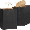 imageMr Pen Paper Gift Bags with Handles 32 Pack 76quot x 47quot x 106quot Black Medium Size Craft Paper Bags with Handles Bulk Party Favor Bag
