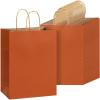 imageMr Pen Paper Gift Bags with Handles 32 Pack 76quot x 47quot x 106quot Orange Medium Size Craft Paper Bags with Handles Bulk Party Favor Bag