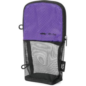 imageMr Pen Cute Pencil Case Pouch Sit ampamp Lay MeshView Design Black ampamp Purple Interior Pocket ampamp 2 Elastic Binder Loops Standing Pencil Case for Girls and Boys