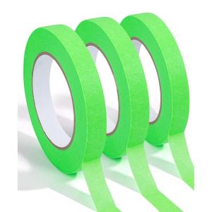 imageMr Pen Dark Blue Masking Tape 06 Inch Wide 3 Rolls 50 MetersRoll Dark Blue Painters TapeLight Green