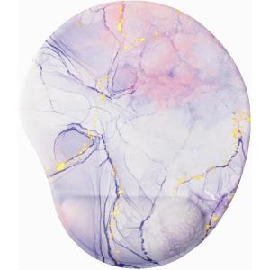 imageMr Pen Ergonomic Mouse Pad with Wrist Rest Light Gray Breathable Fabric with Memory Foam Cushion NonSlip Rubber Base Gel Mouse Pad with Wrist SupportPink Marble Luxe
