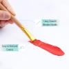 imageMr Pen Artist Paint Brushes for Acrylic Painting 10 pcs Soft Gray Ergonomic Wooden Handle Synthetic Bristles in Different Sizes ampamp Shapes Watercolor BrushesSoft Ochre