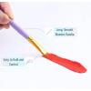 imageMr Pen Artist Paint Brushes for Acrylic Painting 10 pcs Soft Gray Ergonomic Wooden Handle Synthetic Bristles in Different Sizes ampamp Shapes Watercolor BrushesSoft Purple