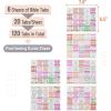 imageMr Pen Bible Tabs 120 pcs Garden Glory Laminated Bible Tabs for Women