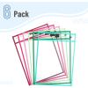 imageMr Pen Dry Erase Pocket Sleeves 6 Pack 10quotx14quot Mint Melody Color Theme Dry Erase Pockets Reusable Sleeves Job Ticket Holders with Marker Holder ampamp Metal Eyelet