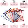 imageMr Pen Dry Erase Pocket Sleeves 6 Pack 10quotx14quot Sunset Color Theme Dry Erase Pockets Reusable Sleeves Job Ticket Holders with Marker Holder ampamp Metal Eyelet