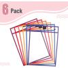 imageMr Pen Dry Erase Pocket Sleeves 6 Pack 10quotx14quot Sunset Color Theme Dry Erase Pockets Reusable Sleeves Job Ticket Holders with Marker Holder ampamp Metal Eyelet