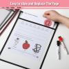 imageMr Pen Dry Erase Pocket Sleeves 6 Pack 10quotx14quot Twilight Ash Color Theme Dry Erase Pockets Reusable Sleeves Job Ticket Holders with Marker Holder ampamp Metal Eyelet
