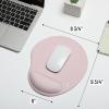 imageMr Pen Ergonomic Mouse Pad with Wrist Rest Blush Pink Breathable Fabric with Memory Foam Cushion NonSlip Rubber Base Gel Mouse Pad with Wrist SupportBlush Pink