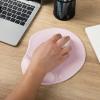 imageMr Pen Ergonomic Mouse Pad with Wrist Rest Blush Pink Breathable Fabric with Memory Foam Cushion NonSlip Rubber Base Gel Mouse Pad with Wrist SupportBlush Pink