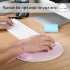 imageMr Pen Ergonomic Mouse Pad with Wrist Rest Blush Pink Breathable Fabric with Memory Foam Cushion NonSlip Rubber Base Gel Mouse Pad with Wrist SupportBlush Pink