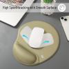 imageMr Pen Ergonomic Mouse Pad with Wrist Rest Blush Pink Breathable Fabric with Memory Foam Cushion NonSlip Rubber Base Gel Mouse Pad with Wrist SupportGreen