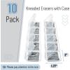 imageMr Pen Kneaded Erasers 10 Pack with Clear Cases Grey Kneaded Erasers for ArtistsGrey