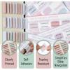 imageMr Pen Mini Bible Tabs 75 pcs Modern Grace Laminated Bible Tabs for Women and Men