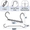 imageMr Pen Space Saving Hangers for Clothes 12 pcs 4 Plastic Multi Clothes Hangers Space Saving 5 Slots 360 Rotating Hooks