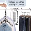 imageMr Pen Space Saving Hangers for Clothes 12 pcs 4 Plastic Multi Clothes Hangers Space Saving 5 Slots 360 Rotating Hooks