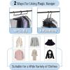 imageMr Pen Space Saving Hangers for Clothes 16 pcs Black Plastic Multi Clothes Hangers Space Saving 5 Slots 360 Rotating Hooks