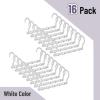imageMr Pen Space Saving Hangers for Clothes 16 pcs White Plastic Multi Clothes Hangers Space Saving 5 Slots 360 Rotating Hooks