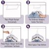 imageMr Pen Space Saving Hangers for Clothes 16 pcs White Plastic Multi Clothes Hangers Space Saving 5 Slots 360 Rotating Hooks