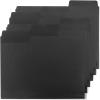 imageMr Pen Black Plastic File Folders Letter Size 6 Pack 13 Cut Tab ampamp Expandable Design 24 pcs of Labels Poly File Folders Black