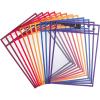 imageMr Pen Dry Erase Pocket Sleeves 12 Pack 10quotx14quot Sunset Color Theme Dry Erase Pockets Reusable Sleeves Job Ticket Holders with Marker Holder ampamp Metal Eyelet