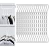 imageMr Pen Space Saving Hangers for Clothes 16 pcs White Plastic Multi Clothes Hangers Space Saving 5 Slots 360 Rotating Hooks