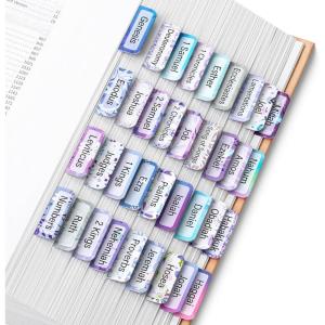 imageMr Pen Bible Tabs 120 pcs Lavender Breeze Laminated Bible Tabs for Women