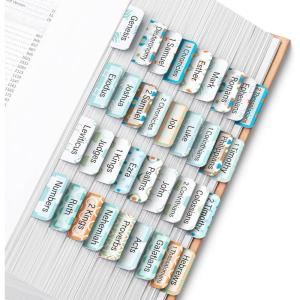 imageMr Pen Bible Tabs 120 pcs Pastel Mosaic Laminated Bible Tabs for Women and Men
