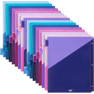 imageMr Pen Binder Dividers with Pockets and Tabs 2 Sets 8 PackSet Violet Fade 3 Ring Binder Dividers with Tabs and Pockets on Both Sides